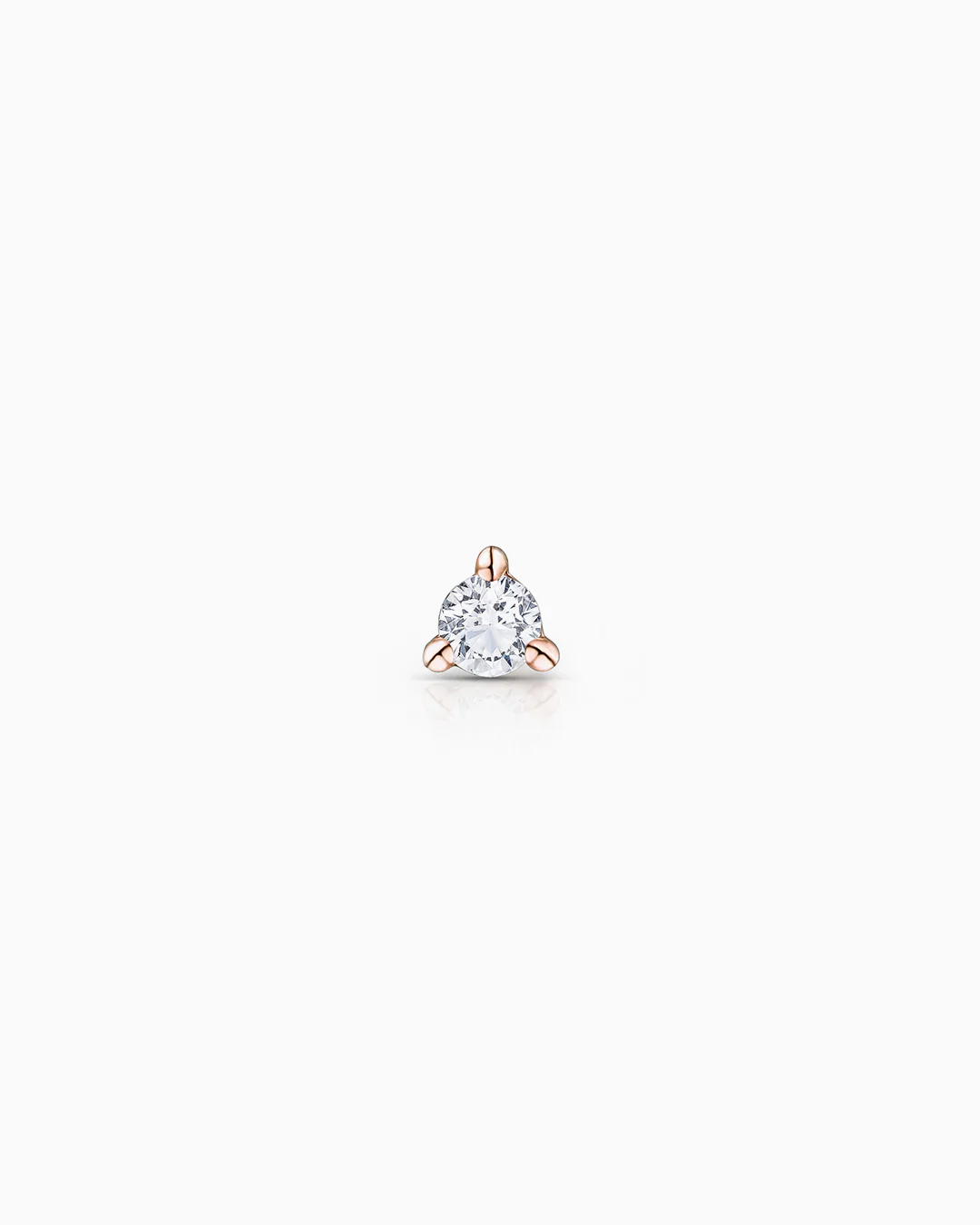 Pendiente Piercing Petit Caprice de Diamante en Oro Rosa de 18 Kt