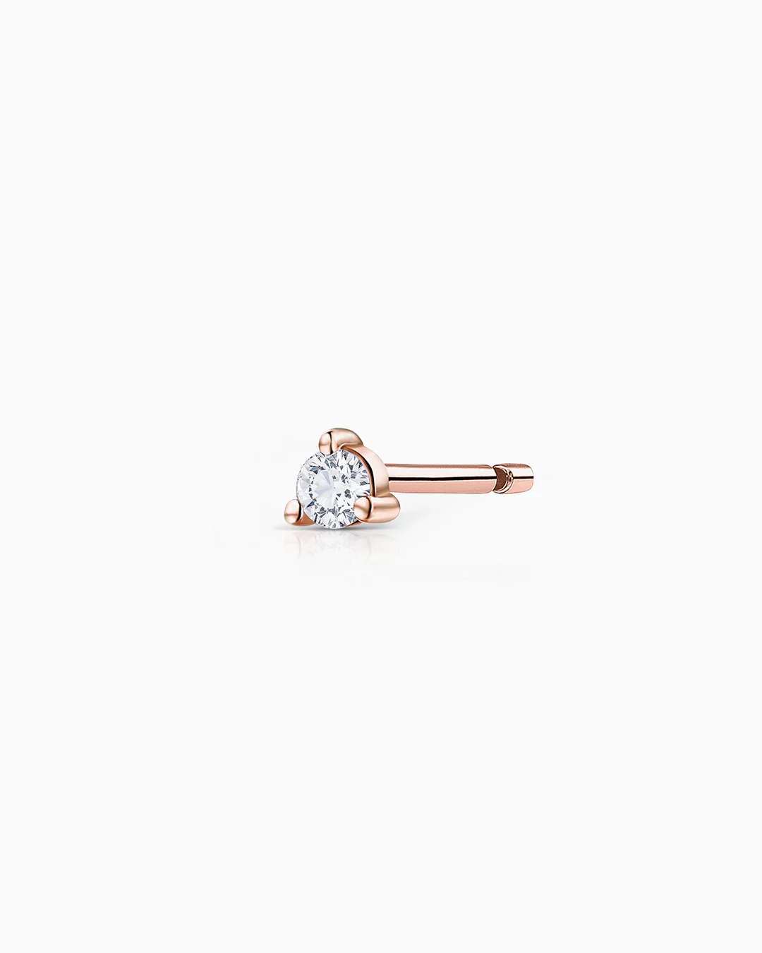 Pendiente Piercing Petit Caprice de Diamante en Oro Rosa de 18 Kt - Image 3