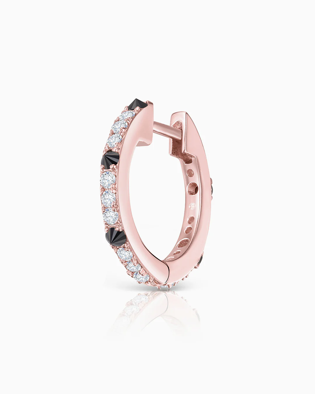 Pendiente Piercing Raxel Diamonds Large en Oro Rosa de 18 Kt