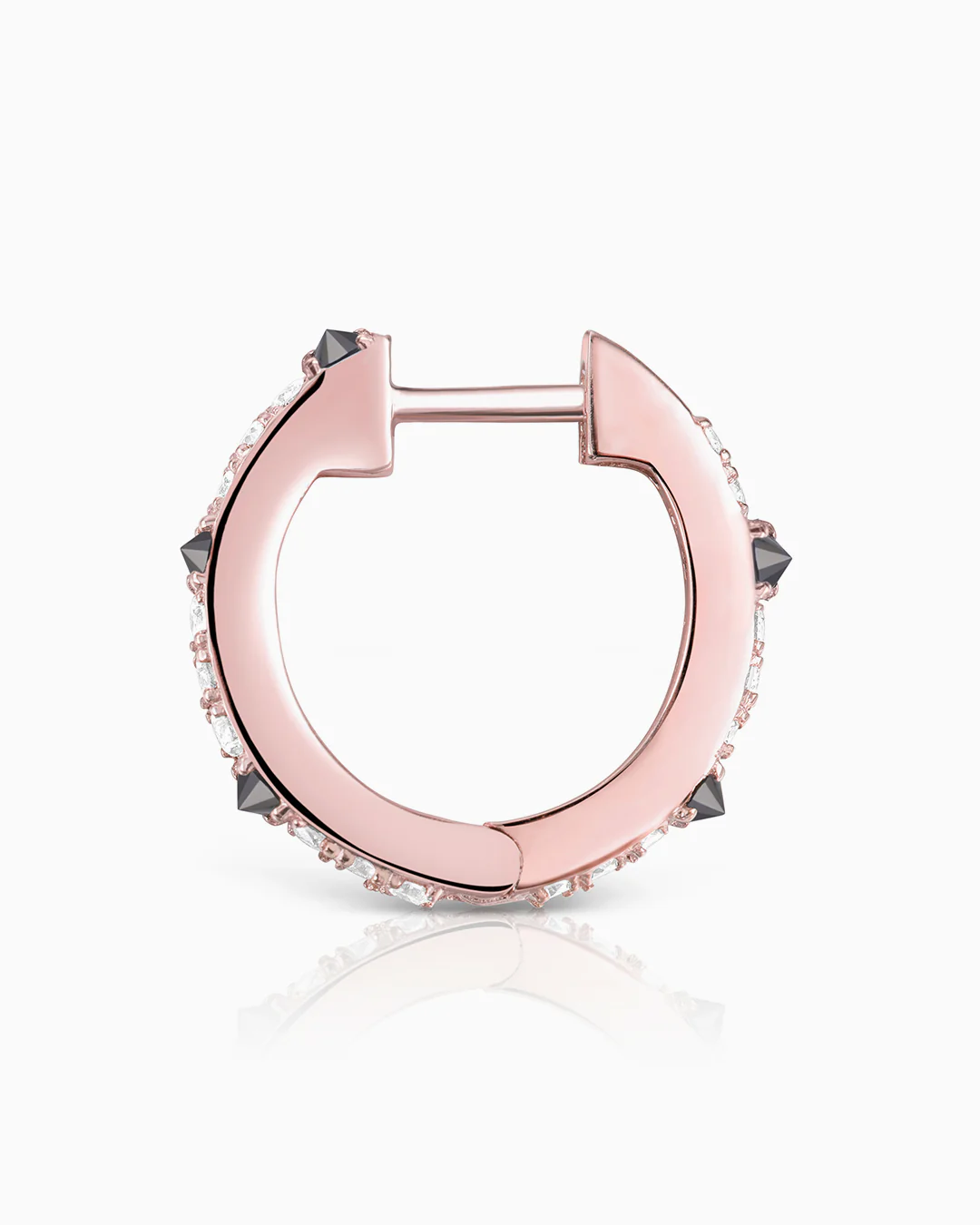 Pendiente Piercing Raxel Diamonds Large en Oro Rosa de 18 Kt - Image 4