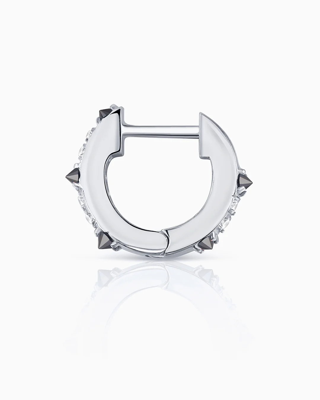 Pendiente Piercing Raxel Diamonds en Oro Blanco de 18 Kt - Image 3