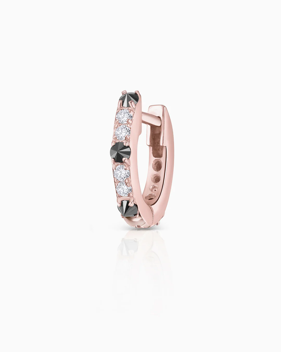Pendiente Piercing Raxel Diamonds en Oro Rosa de 18 Kt