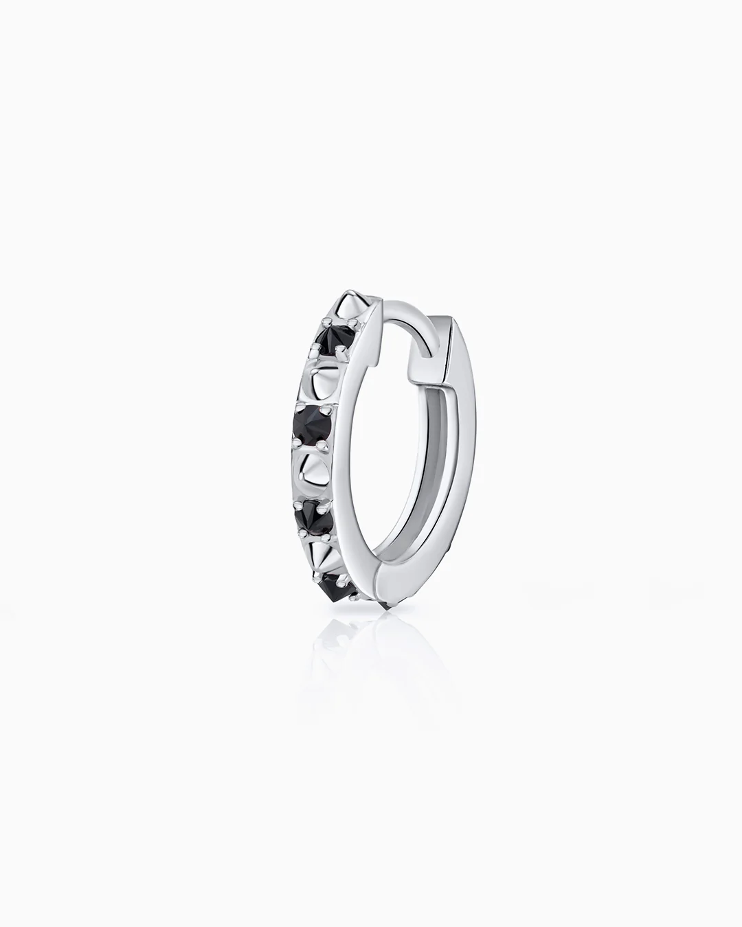 Pendiente Piercing Raxel Large en Oro Blanco de 18 Kt