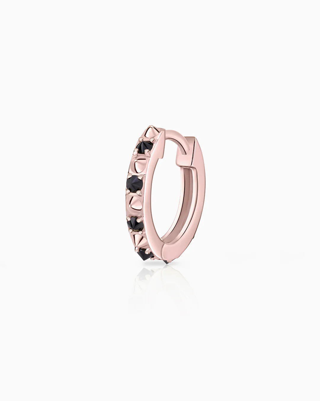 Pendiente Piercing Raxel Large en Oro Rosa de 18 Kt