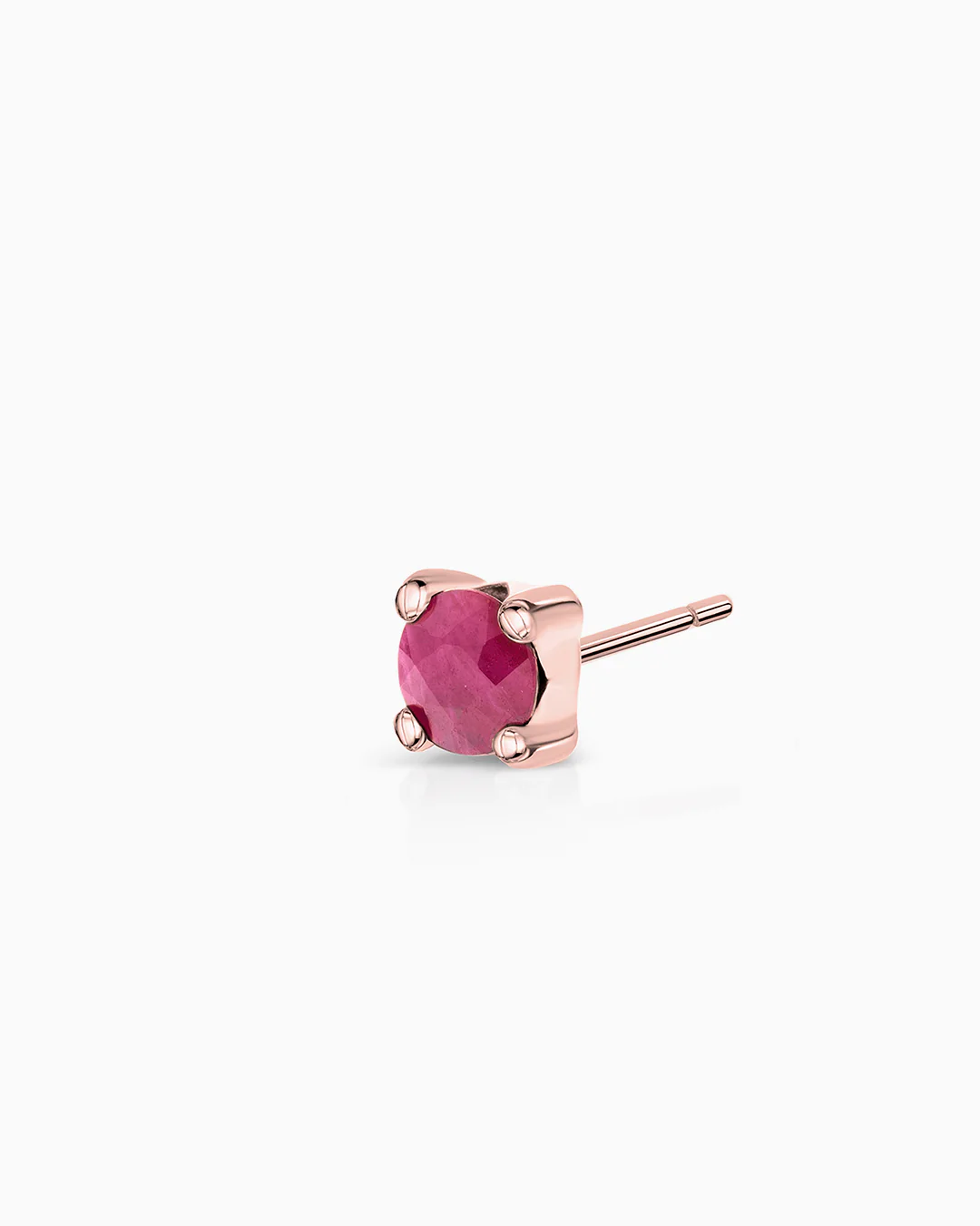 Pendiente Piercing de Rubí Eternity Colors Circle en Oro Rosa de 18 Kt - Image 4