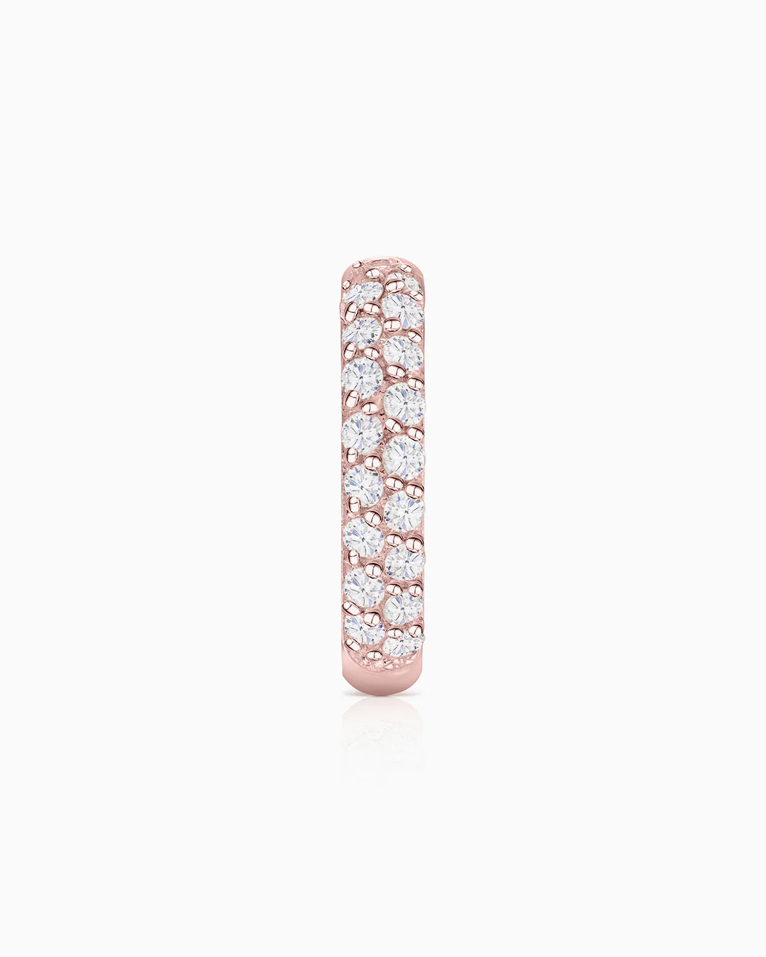 Pendiente Piercing Slice de Diamantes en Oro Rosa de 18 Kt - Image 4