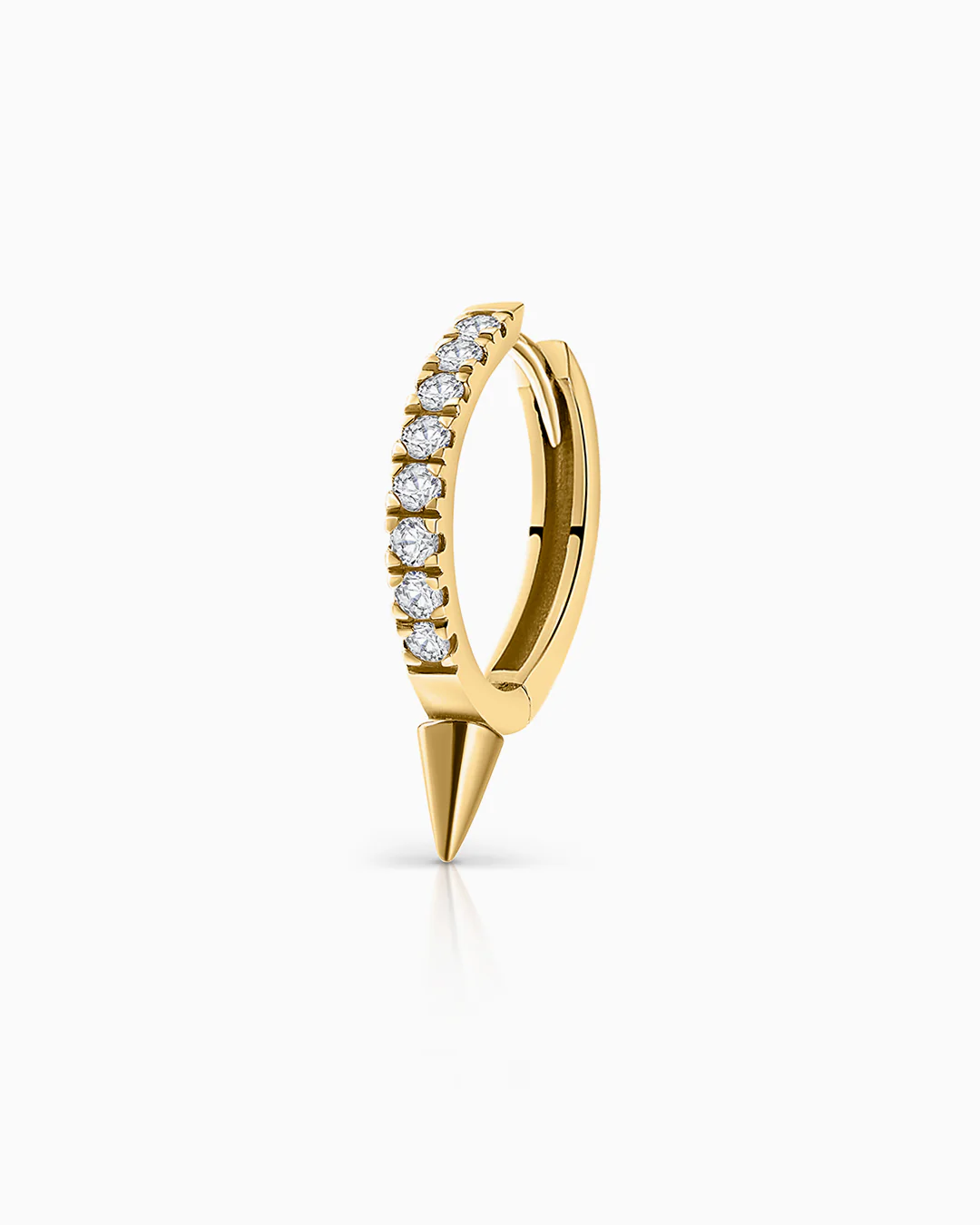 Pendiente Piercing Spike Diamonds en Oro Amarillo de 18 Kt