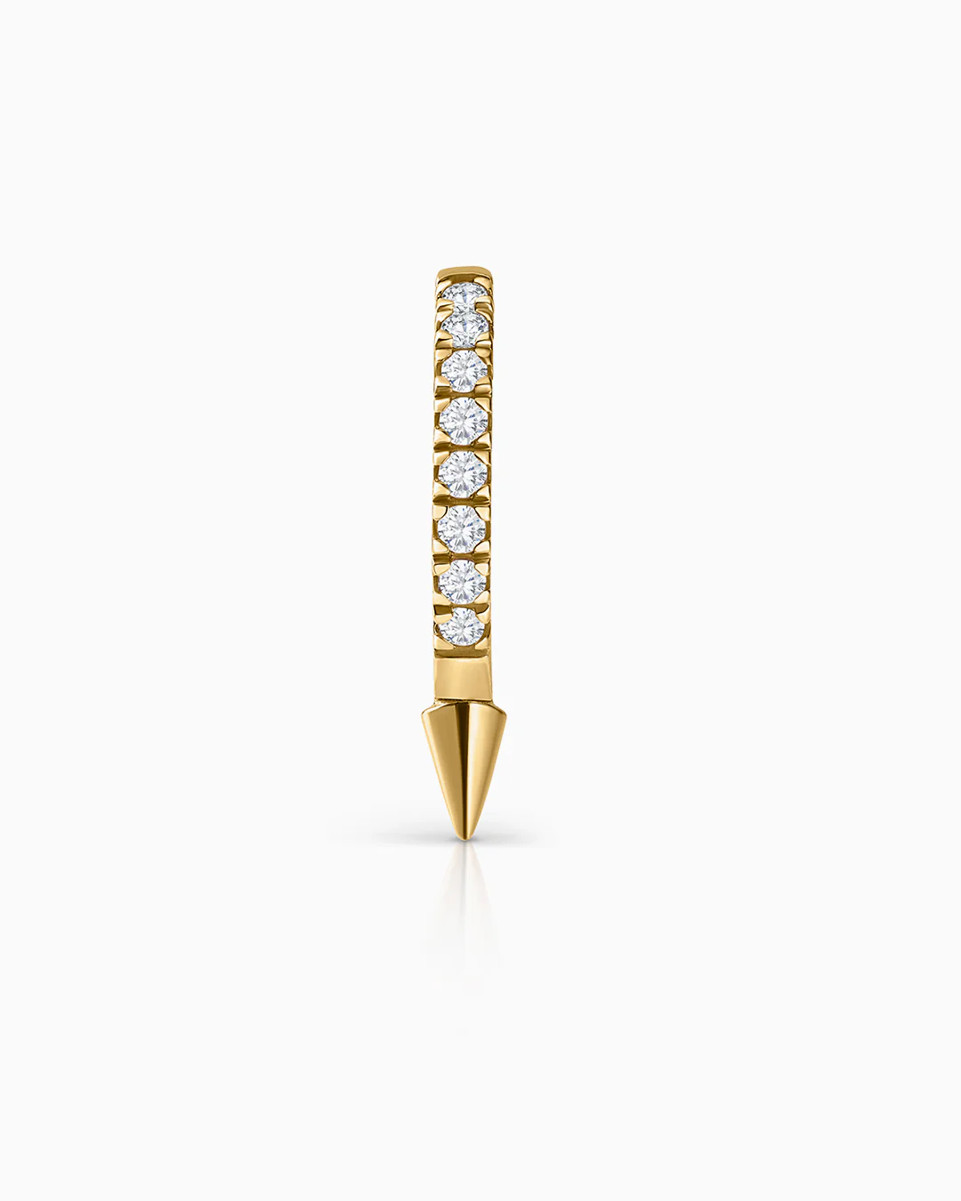 Pendiente Piercing Spike Diamonds en Oro Amarillo de 18 Kt - Image 4