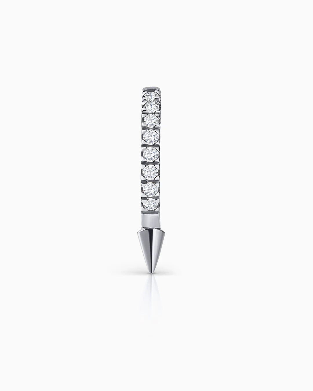 Pendiente Piercing Spike Diamonds en Oro Blanco de 18 Kt - Image 3
