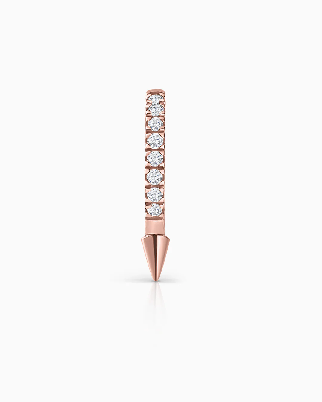 Pendiente Piercing Spike Diamonds en Oro Rosa de 18 Kt - Image 4