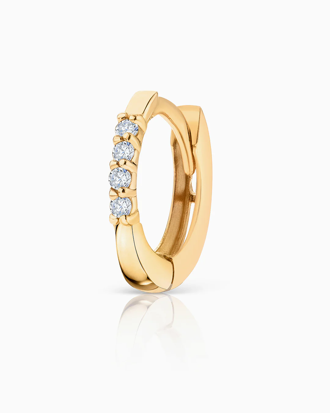 Pendiente Piercing Sweet Diamonds en Oro Amarillo de 18 Kt