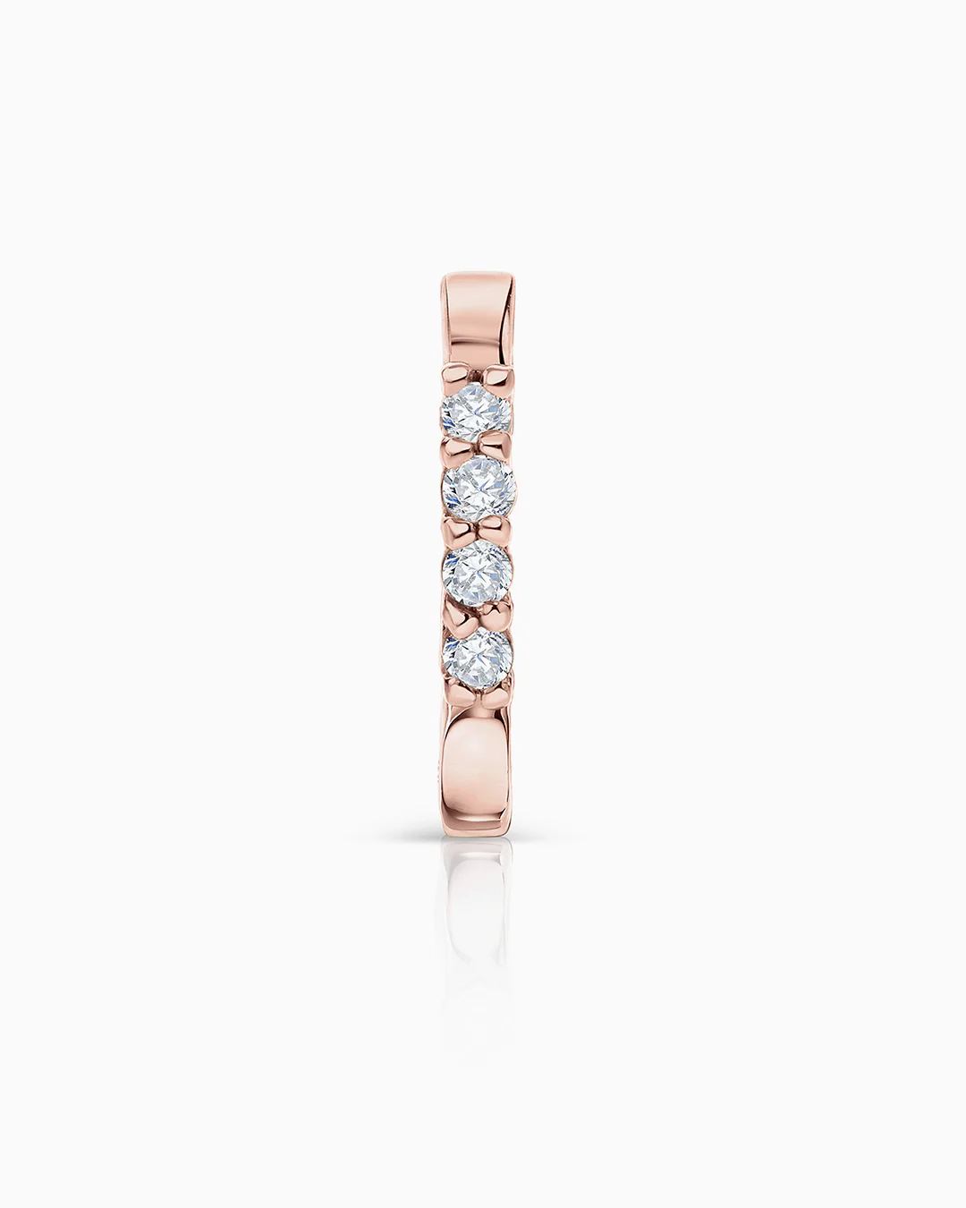 Pendiente Piercing Sweet Diamonds en Oro Rosa de 18 Kt - Image 3