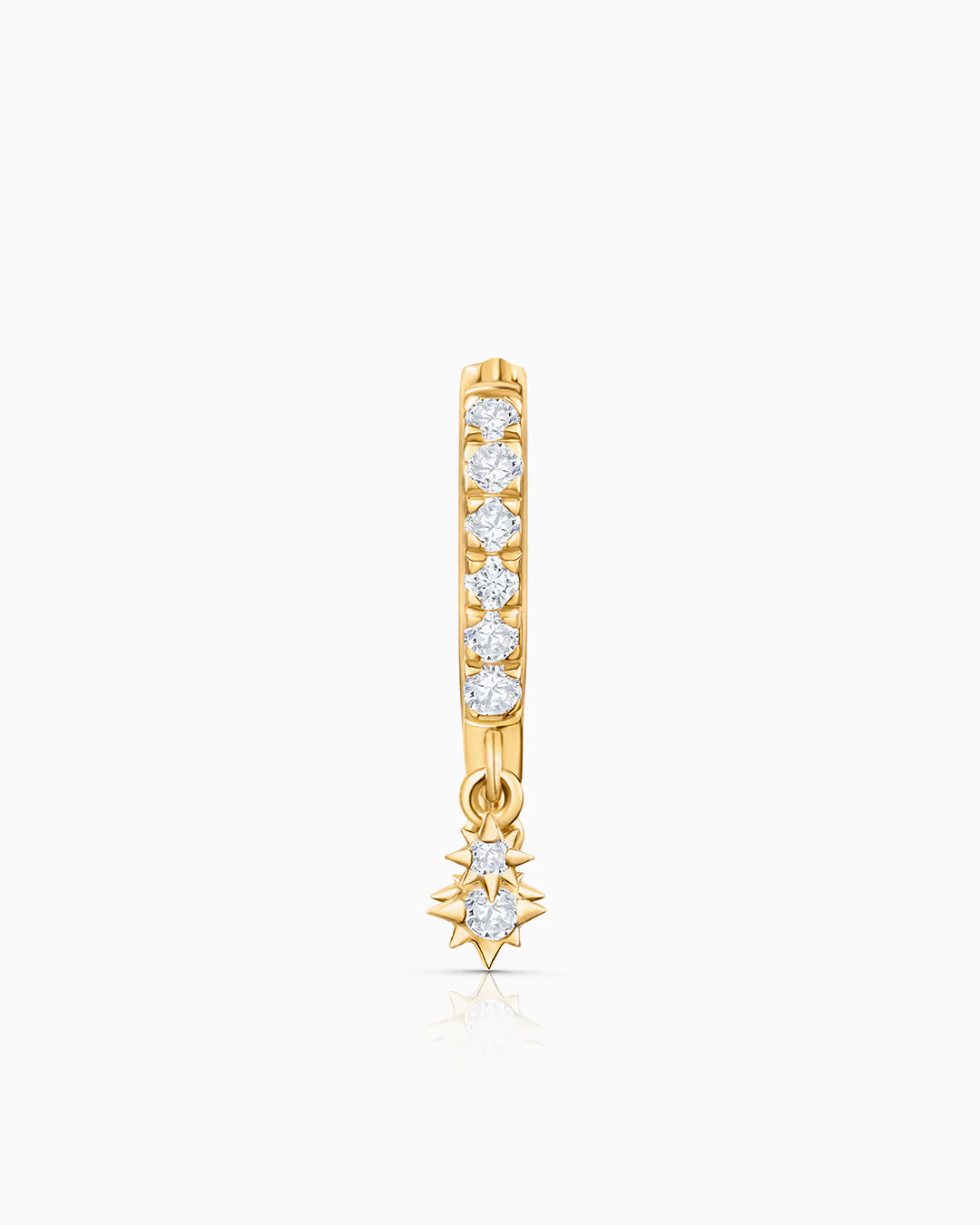 Pendiente Piercing Swing Diamonds en Oro Amarillo de 18 Kt - Image 6