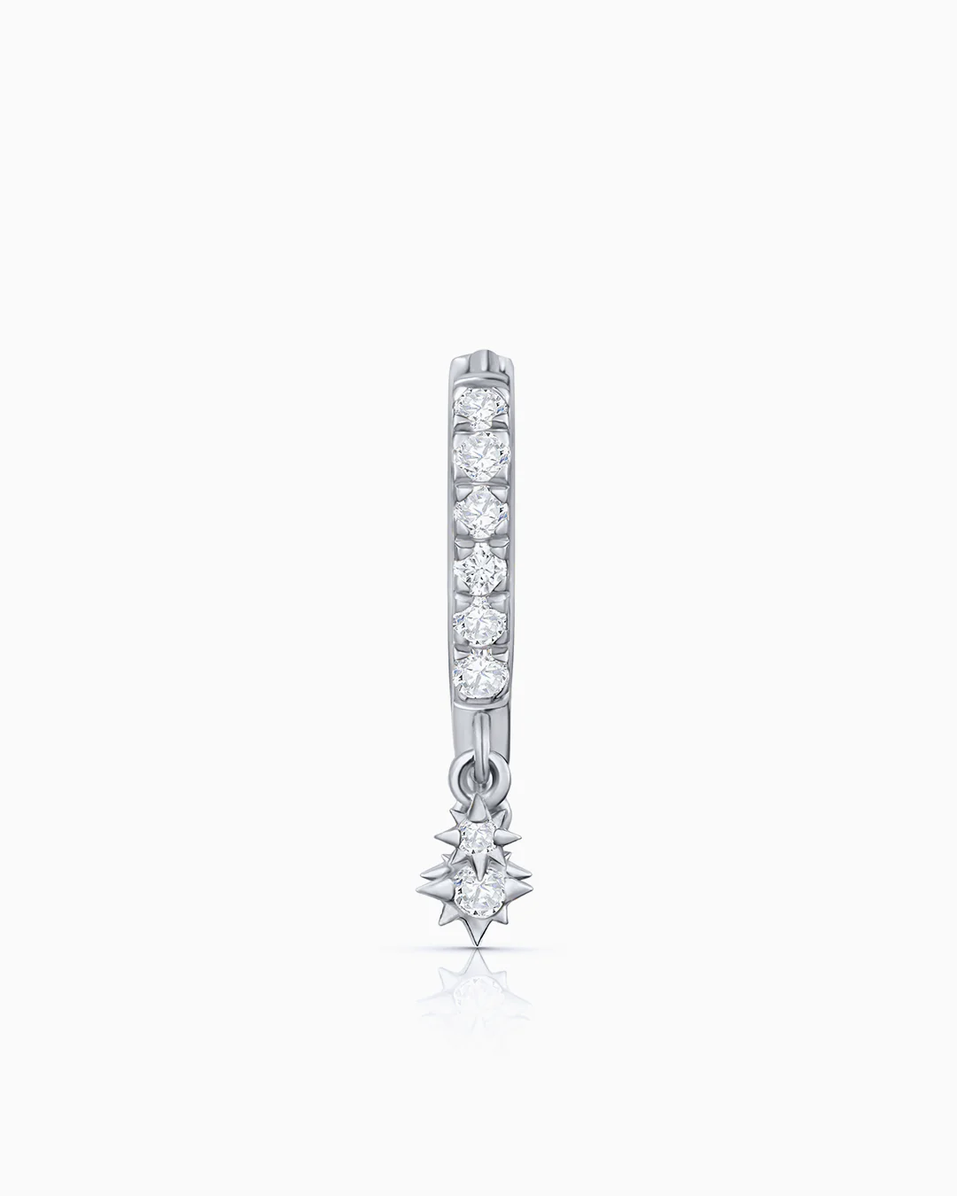 Pendiente Piercing Swing Diamonds en Oro Blanco de 18 Kt - Image 4