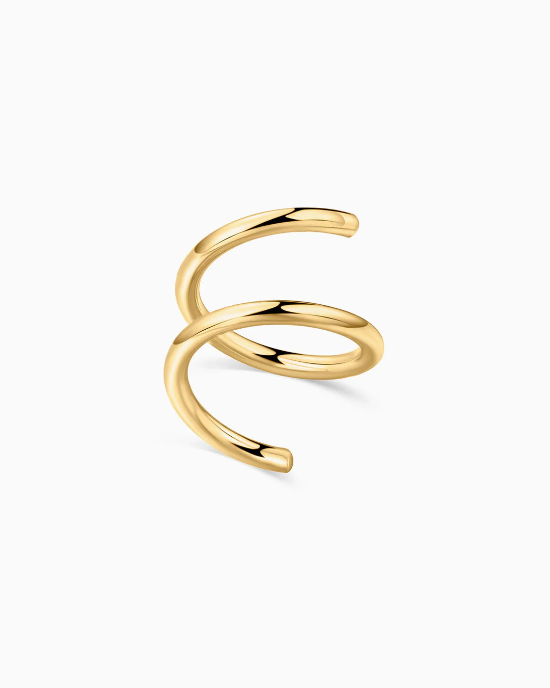 Pendiente Piercing Twirl en Oro Amarillo de 18 Kt