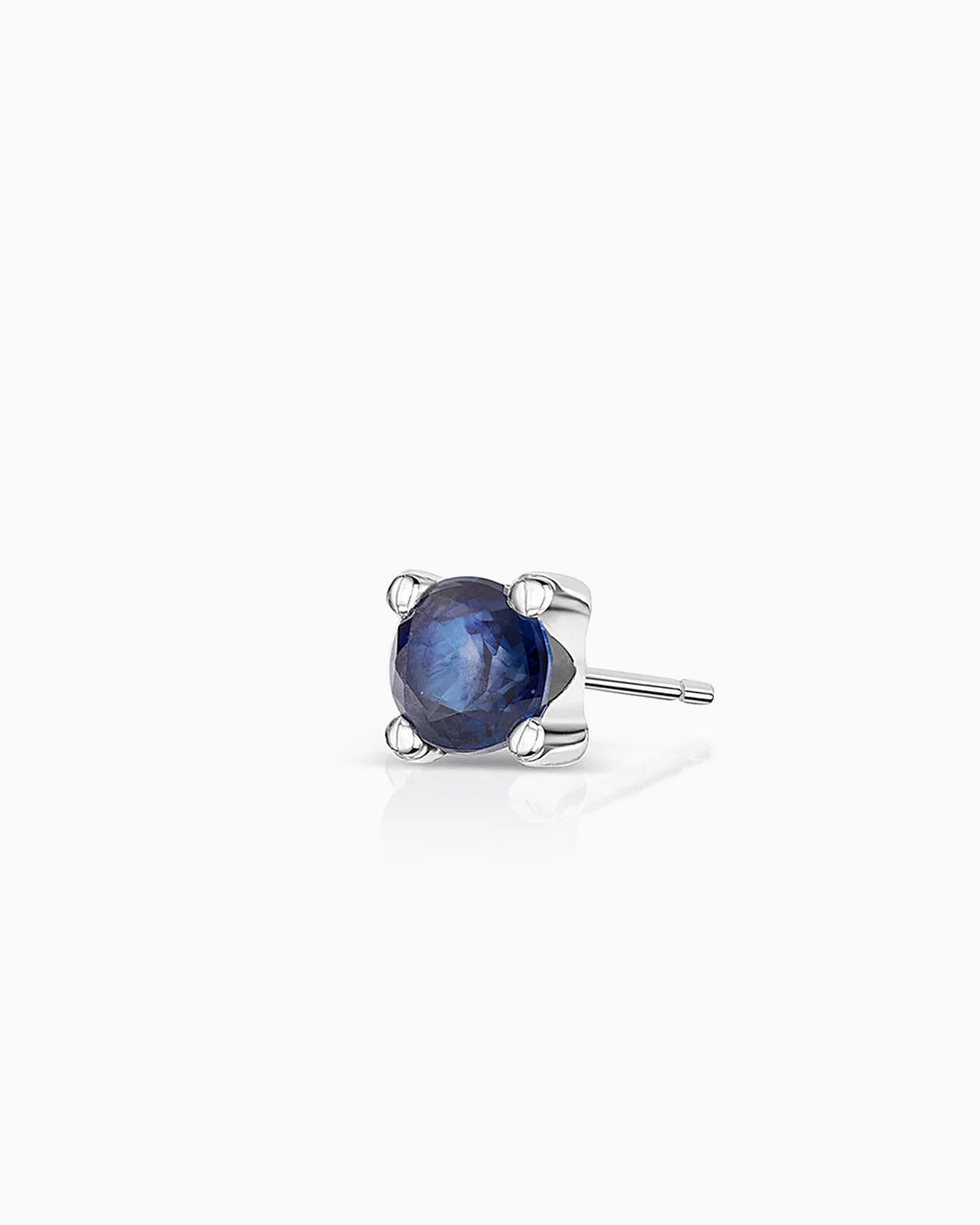 Pendiente Piercing de Zafiro Eternity Colors Circle en Oro Blanco de 18 Kt - Image 3