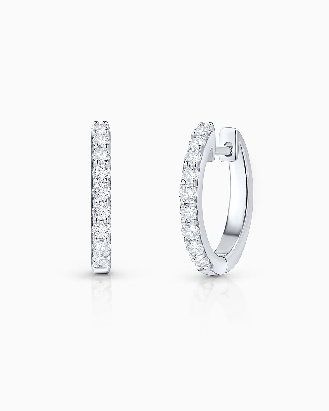 Pendientes Allegra de Diamantes en Oro Blanco de 18 Kt
