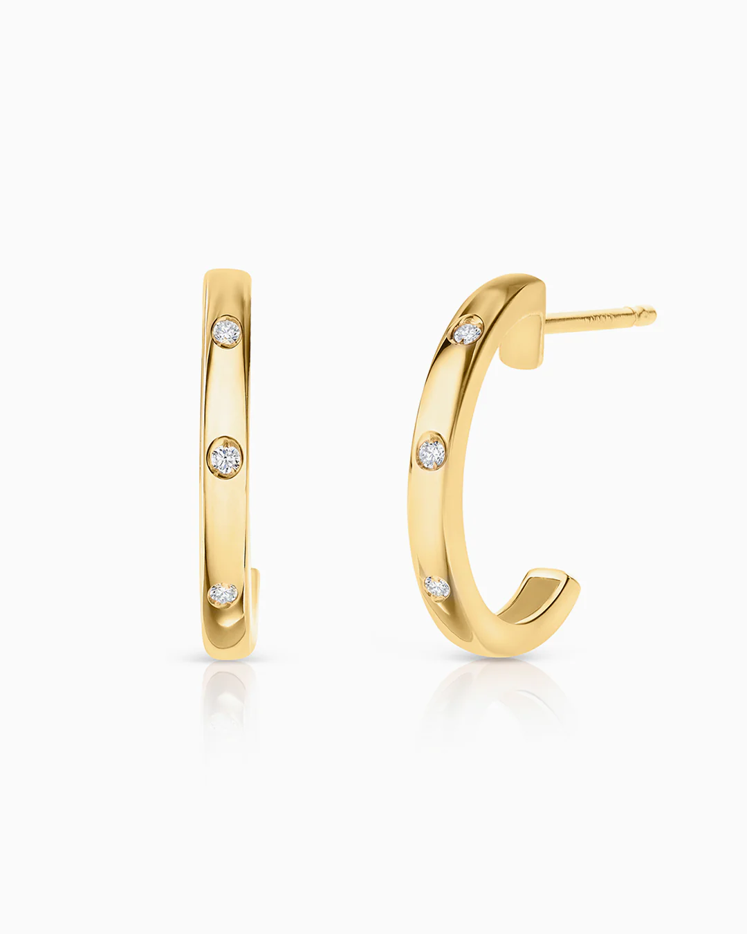 Pendientes Allied de Diamantes en Oro Amarillo de 18 Kt