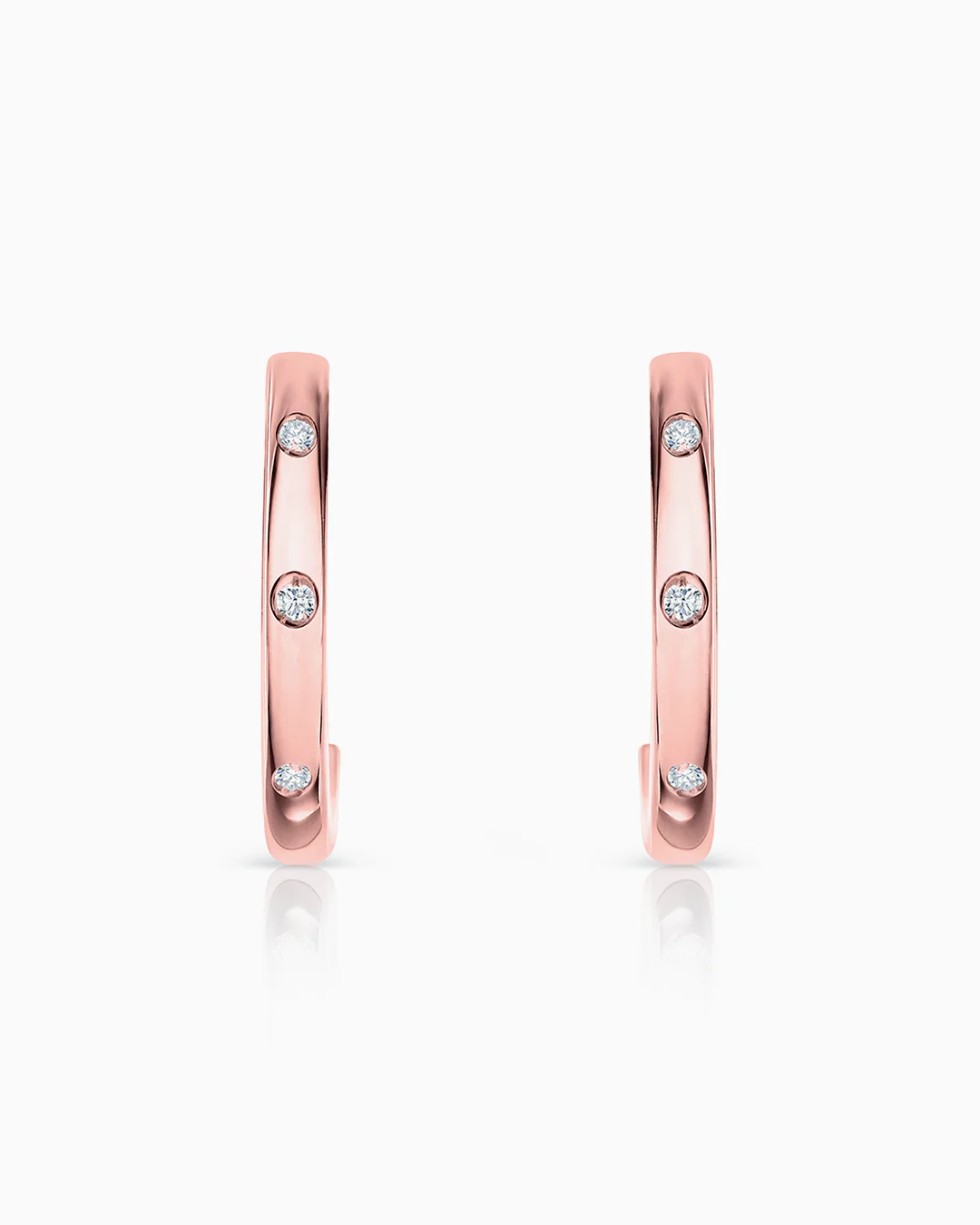 Pendientes Allied de Diamantes en Oro Rosa de 18 Kt - Image 4