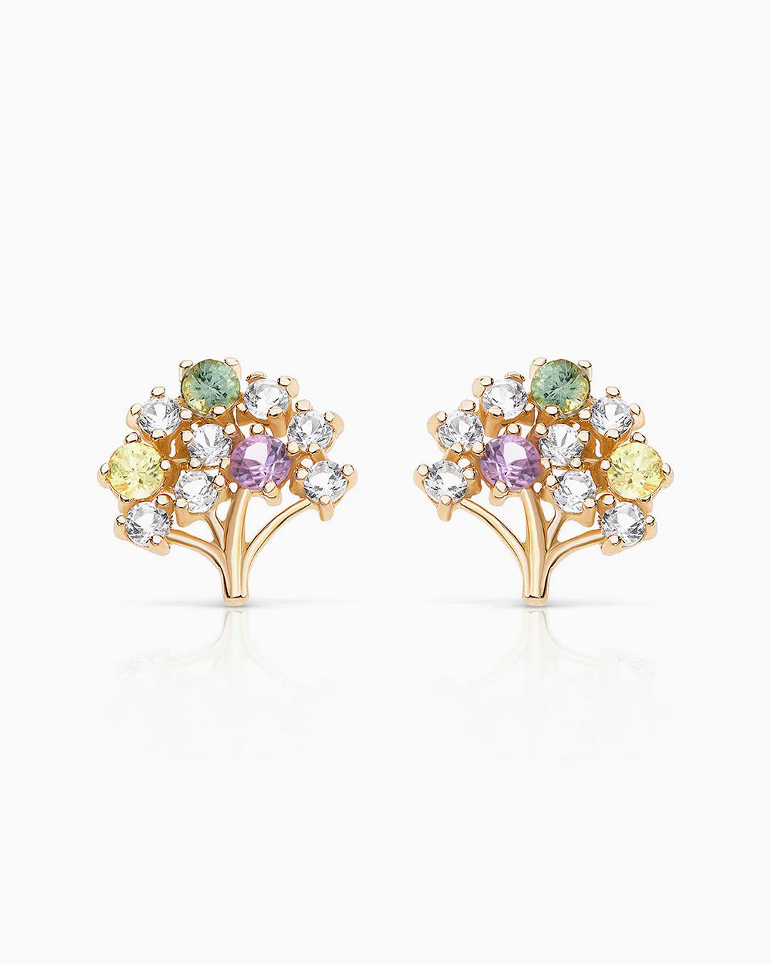 Pendientes Arbol de la Vida Minzi en Oro Amarillo de 18 Kt - Image 3