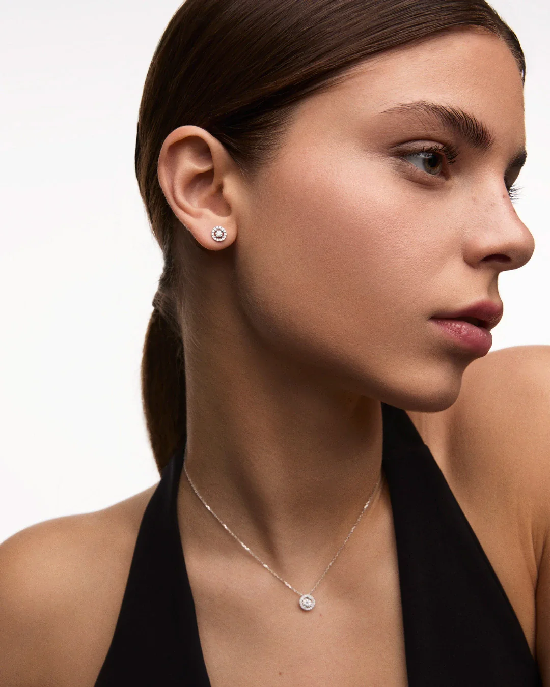 Pendientes Ariadne de Diamantes 0,38 Cts. en Oro Blanco de 18 Kt - Image 3