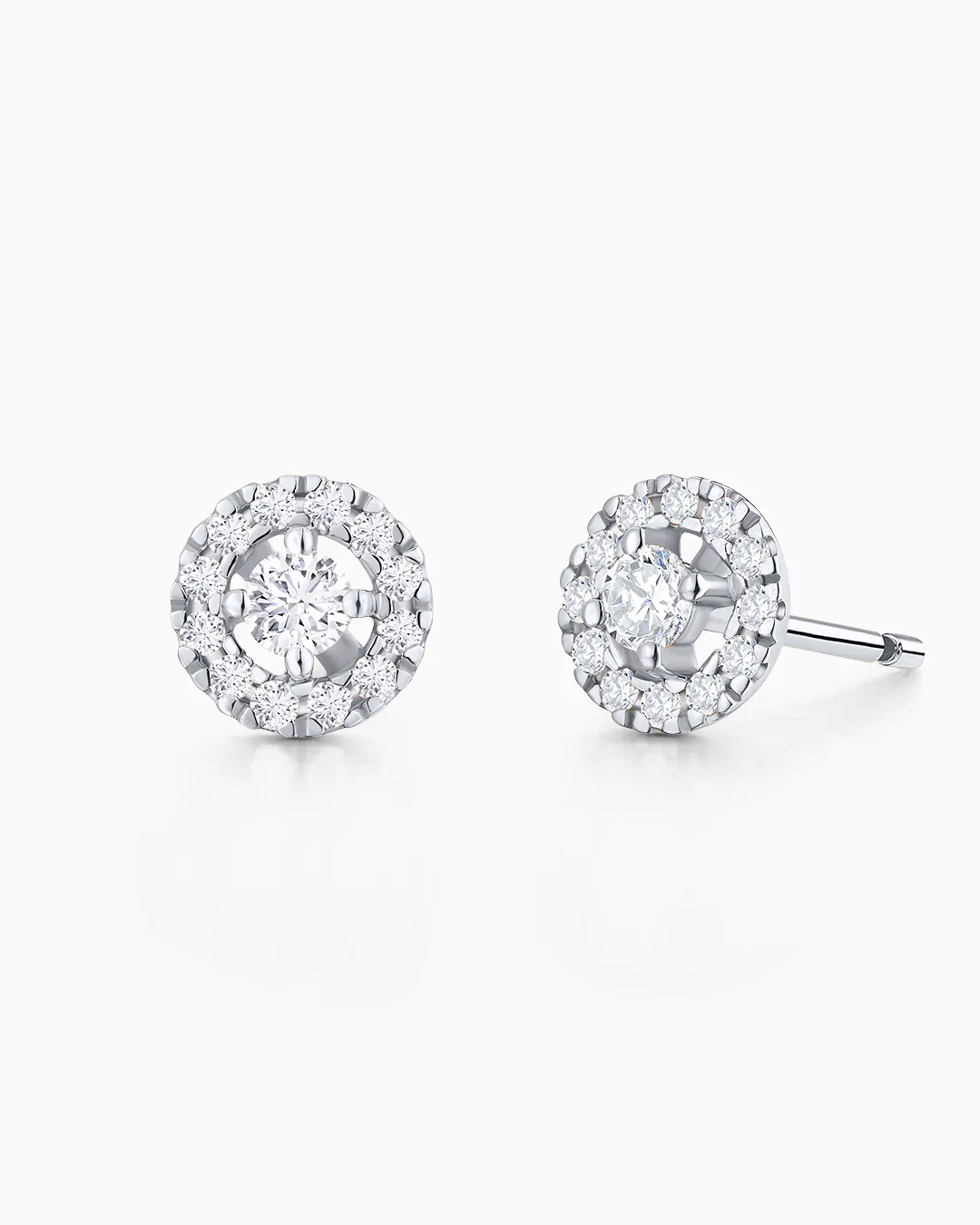 Pendientes Ariadne de Diamantes en Oro Blanco de 18 Kt