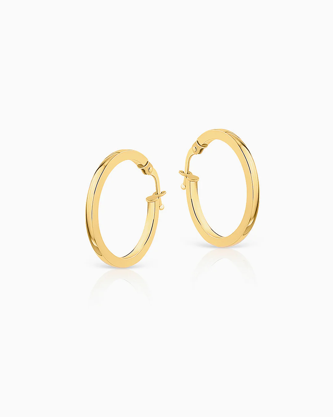 Pendientes Aro Midi Hoops Medium 20 mm en Oro Amarillo de 18 kt - Image 2