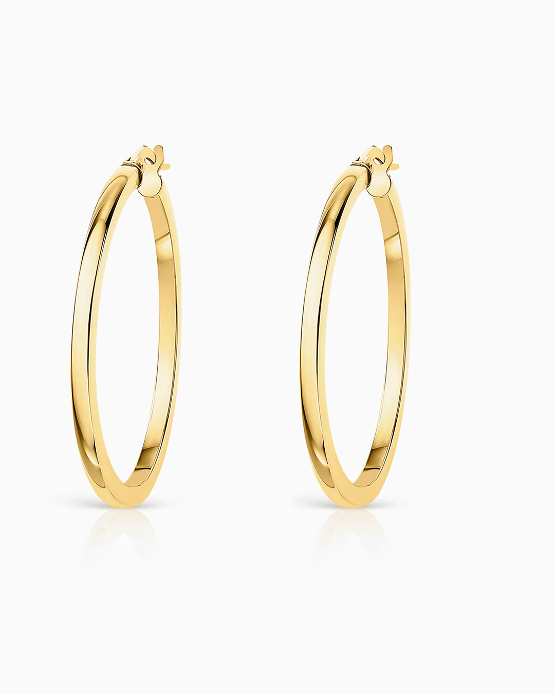 Pendientes Aro Midi Hoops Large 30 mm en Oro Amarillo de 18 kt - Image 3