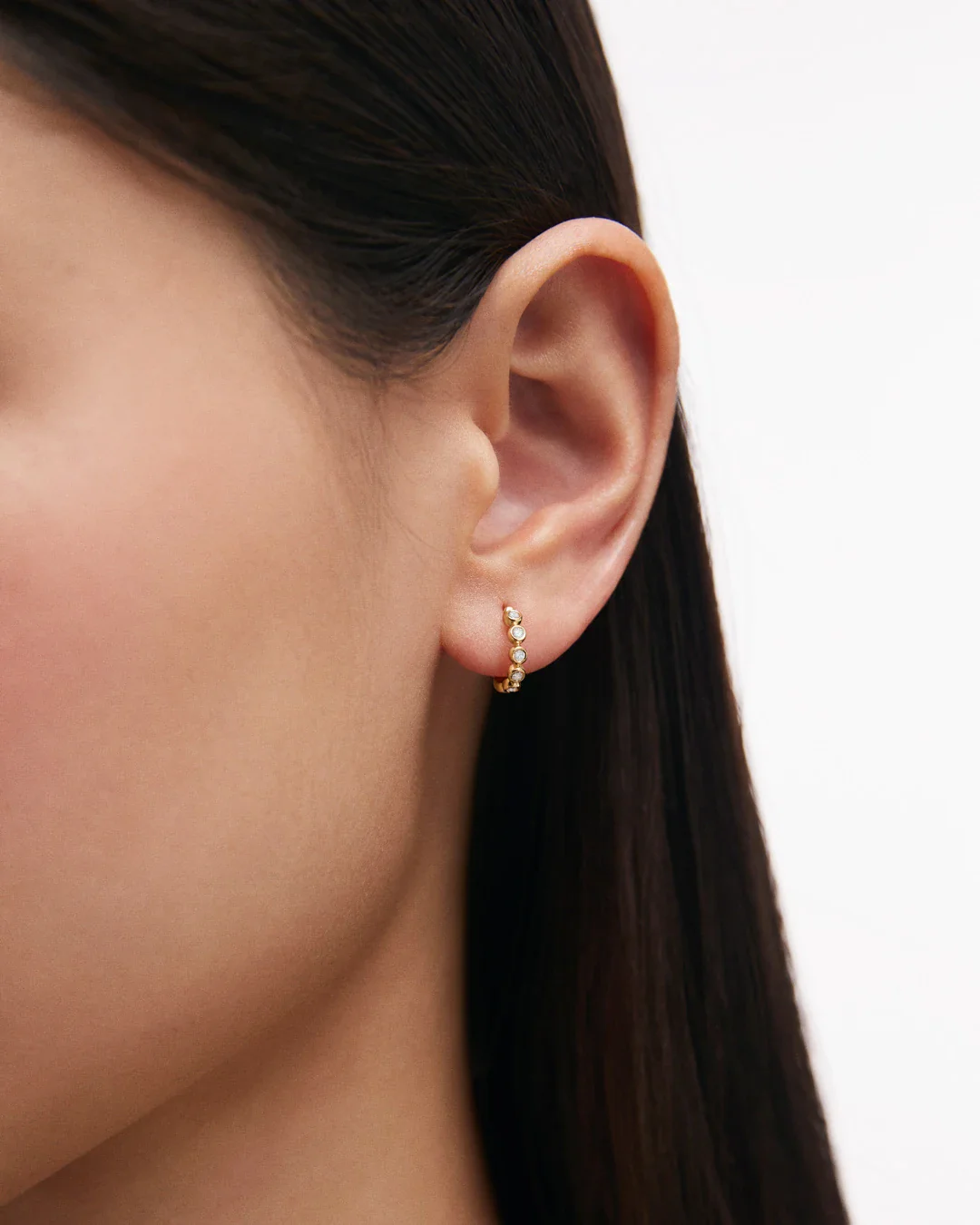 Pendientes de Aro Origine de Diamantes en Oro Amarillo de 18 Kt - Image 2