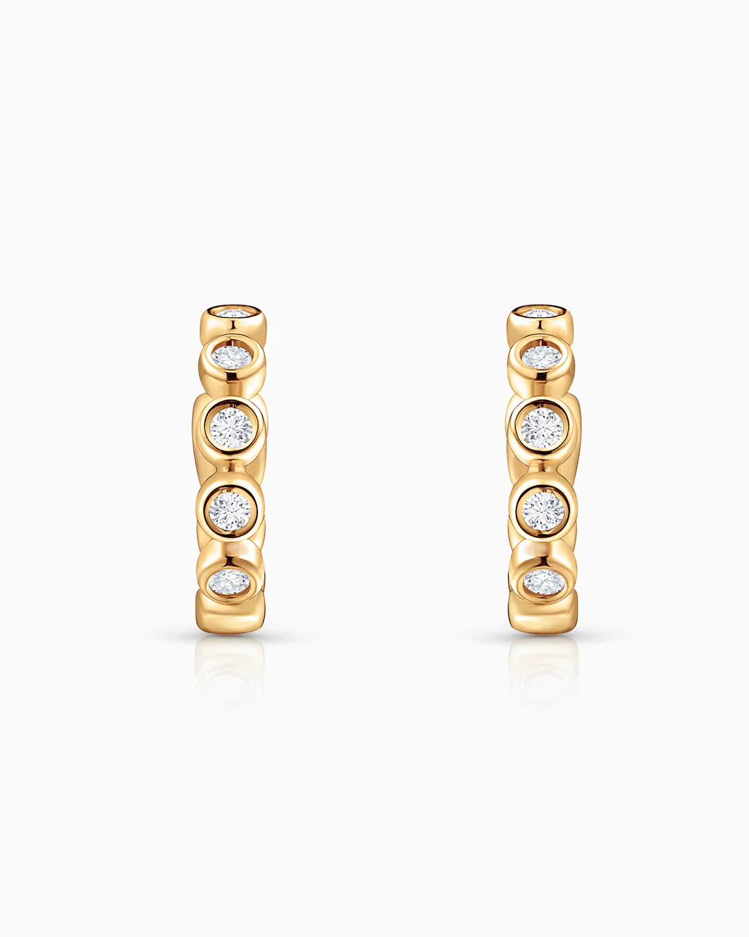 Pendientes de Aro Origine de Diamantes en Oro Amarillo de 18 Kt - Image 4