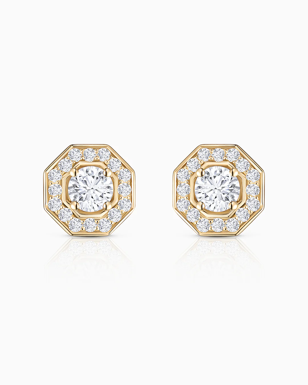 Pendientes Art Deco Belle de Diamantes 0,60 Cts. en Oro Amarillo de 18 Kt - Image 4
