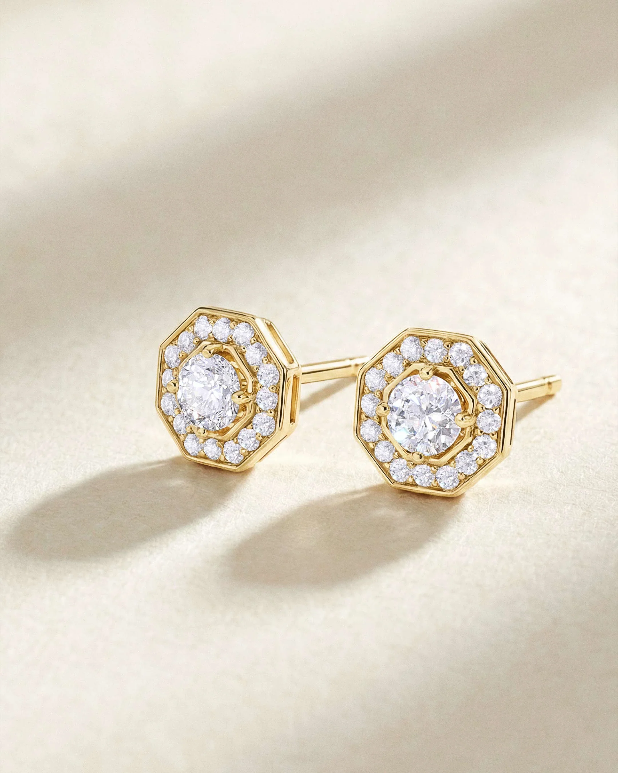 Pendientes Art Deco Belle de Diamantes 0,60 Cts. en Oro Amarillo de 18 Kt - Image 5