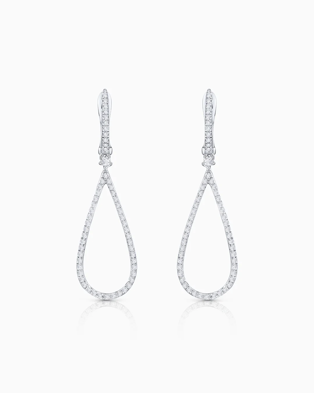 Pendientes Camille de Diamantes en Oro Blanco de 18 Kt - Image 3