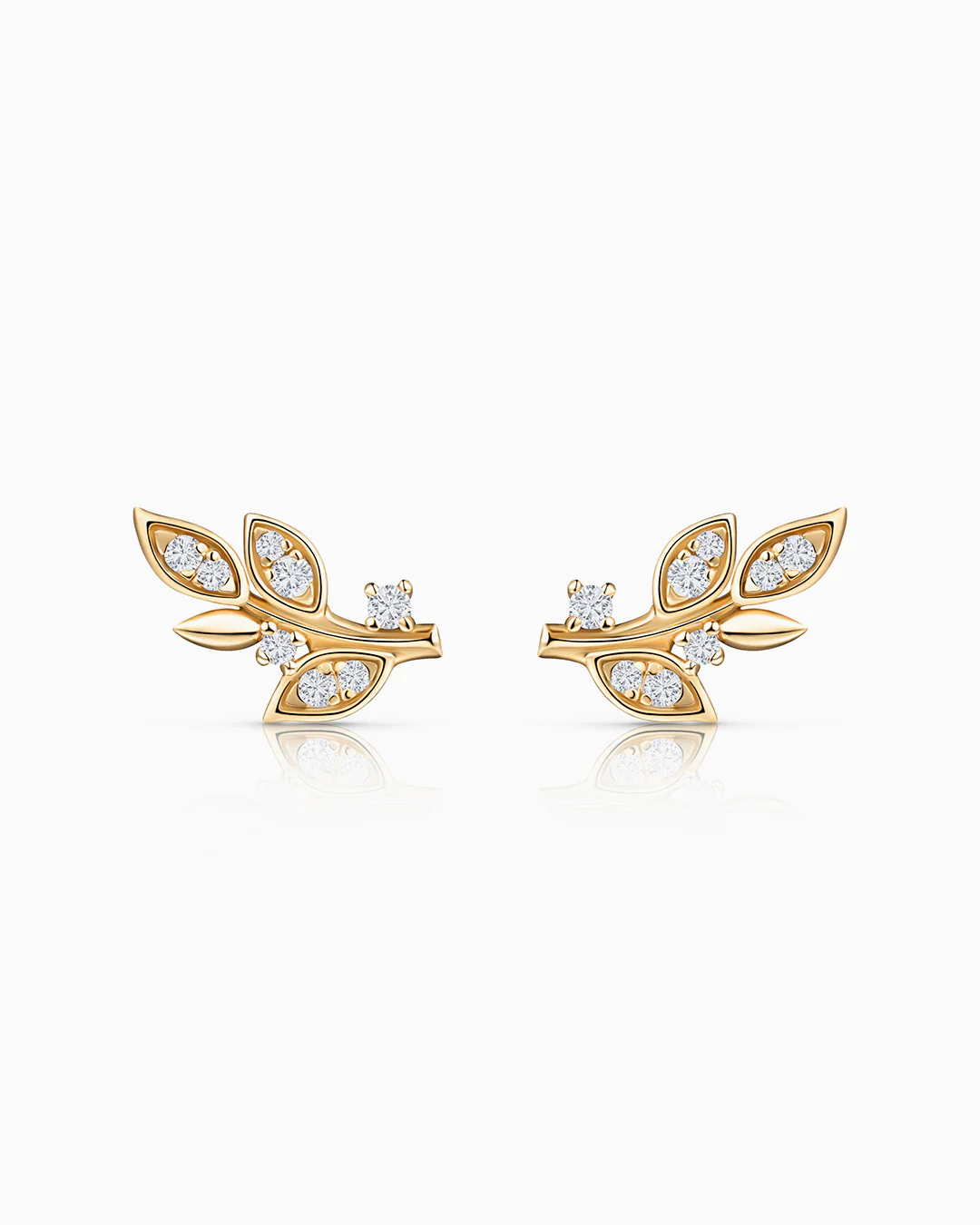 Pendientes Dafne de Diamantes en Oro Amarillo de 18 Kt