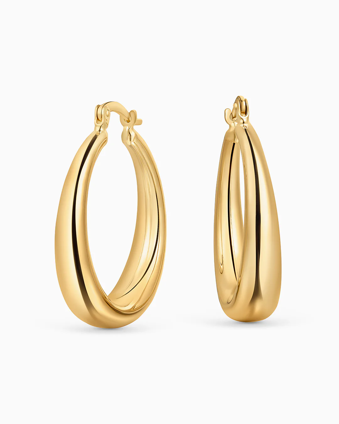 Pendientes Duomo Thin en Oro Amarillo de 18 Kt