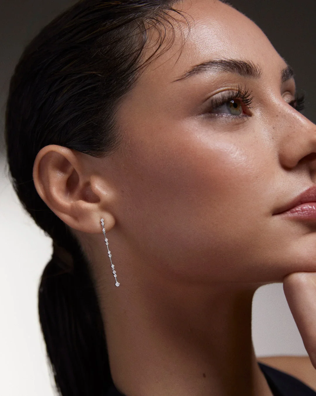 Pendientes Elysia de Diamantes en Oro Blanco de 18 Kt - Image 2