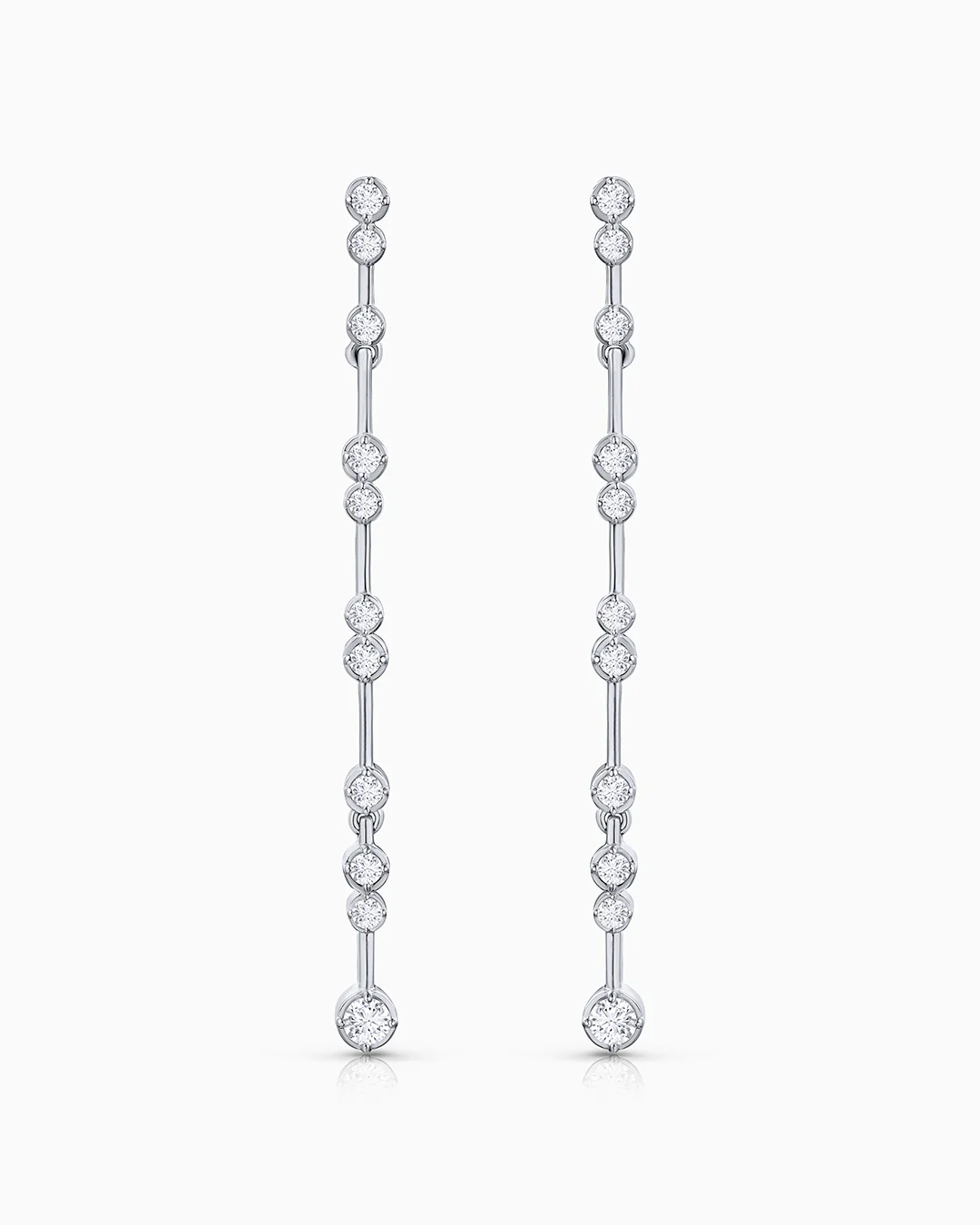 Pendientes Elysia de Diamantes en Oro Blanco de 18 Kt - Image 4