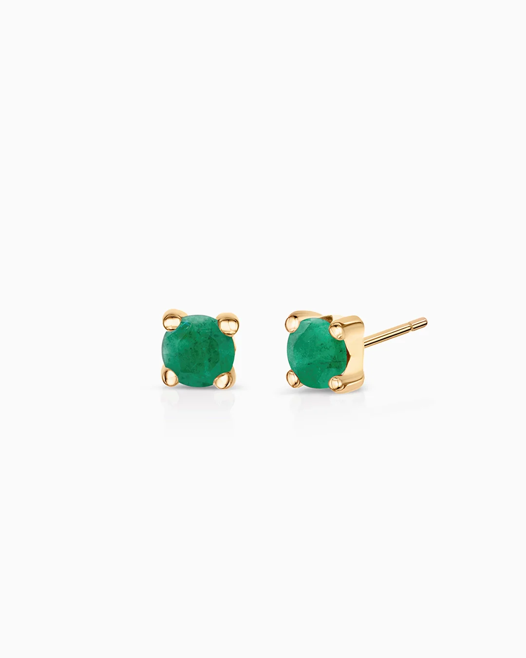 Pendientes de Esmeralda Eternity Colors Circle en Oro Amarillo de 18 Kt