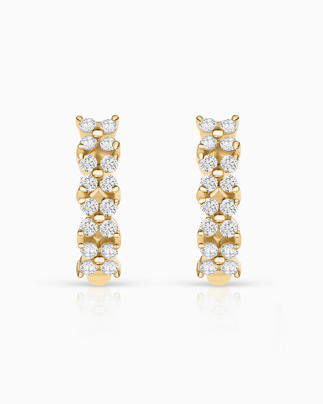 Pendientes Garden de Diamantes en Oro Amarillo de 18 Kt - Image 4