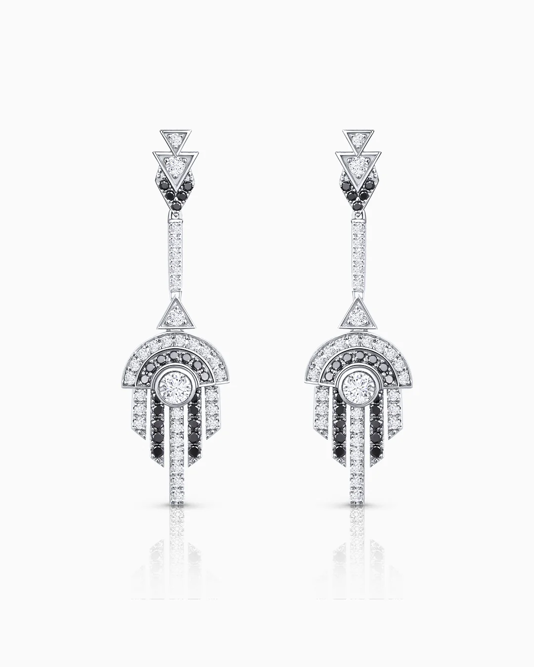 Pendientes Greta de Diamantes en Oro Blanco de 18 Kt - Image 3