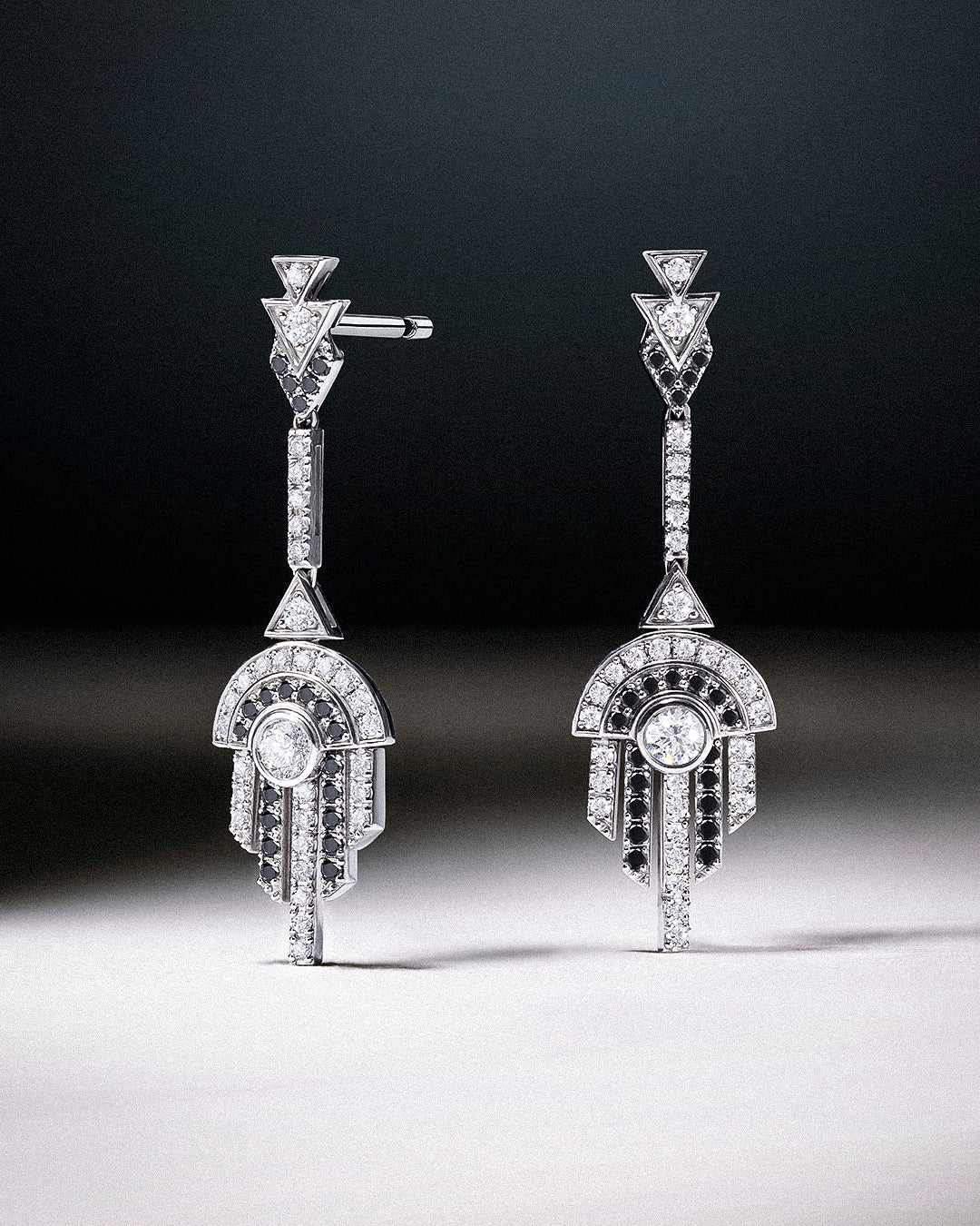 Pendientes Greta de Diamantes en Oro Blanco de 18 Kt - Image 5