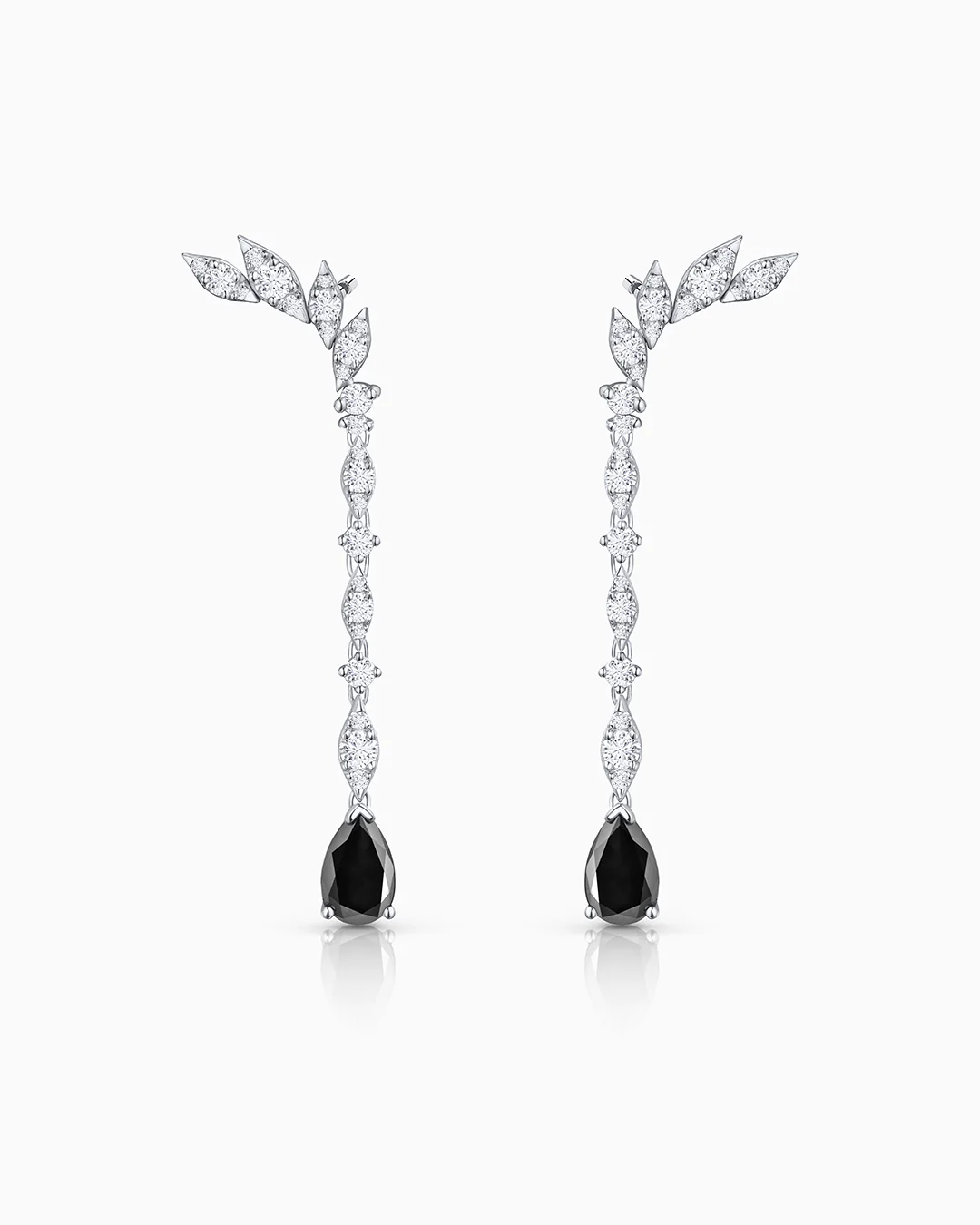 Pendientes Ida de Diamantes en Oro Blanco de 18 Kt - Image 3