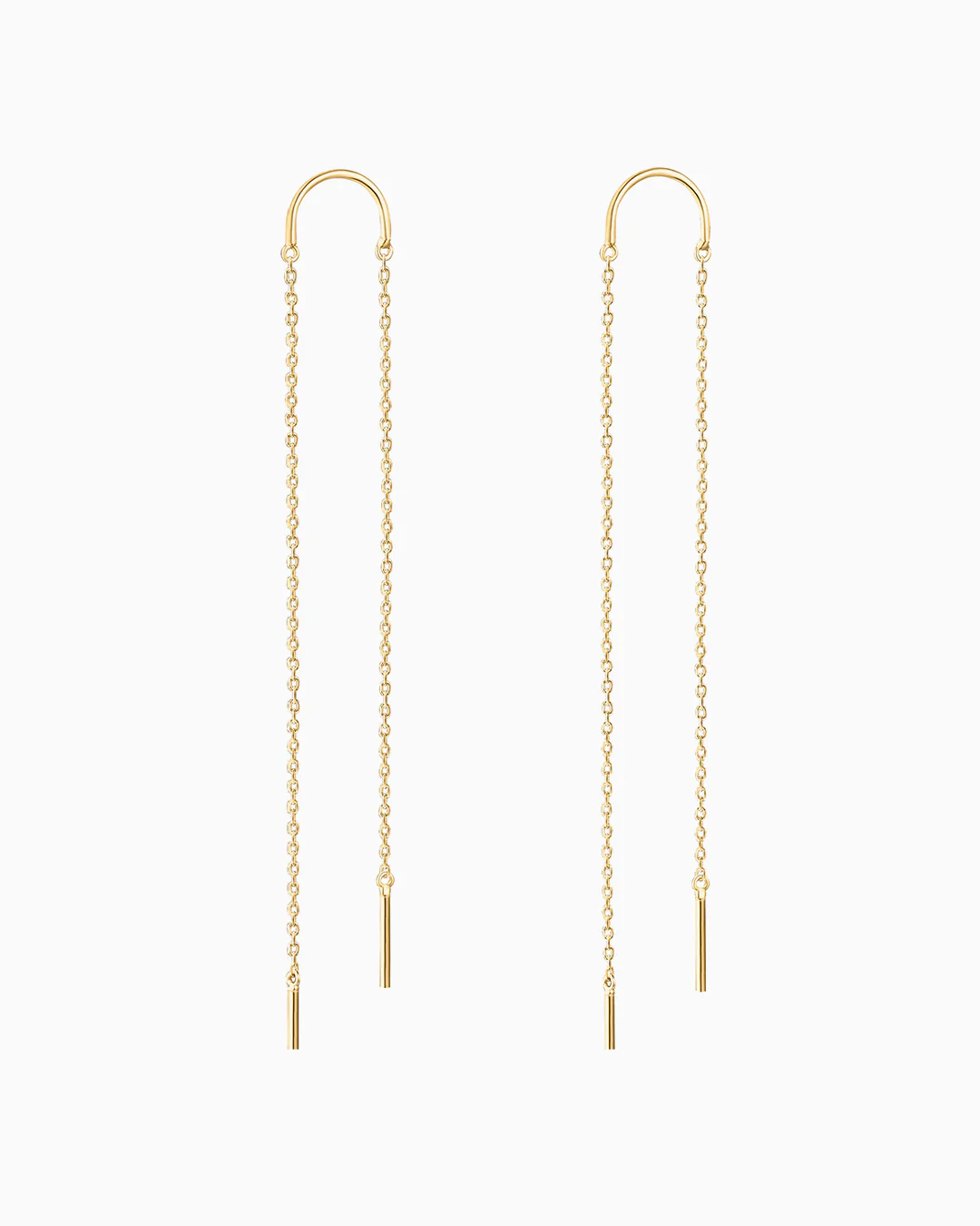Pendientes Infinite Bonds en Oro Amarillo de 18 Kt