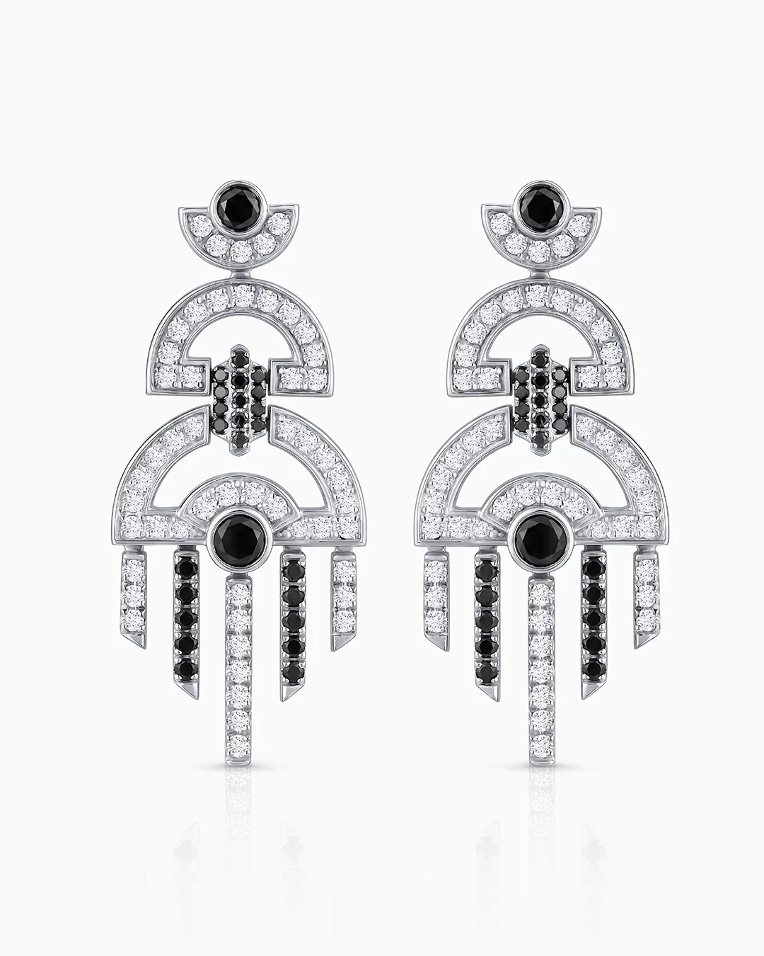 Pendientes Josephine de Diamantes en Oro Blanco de 18 kt - Image 4