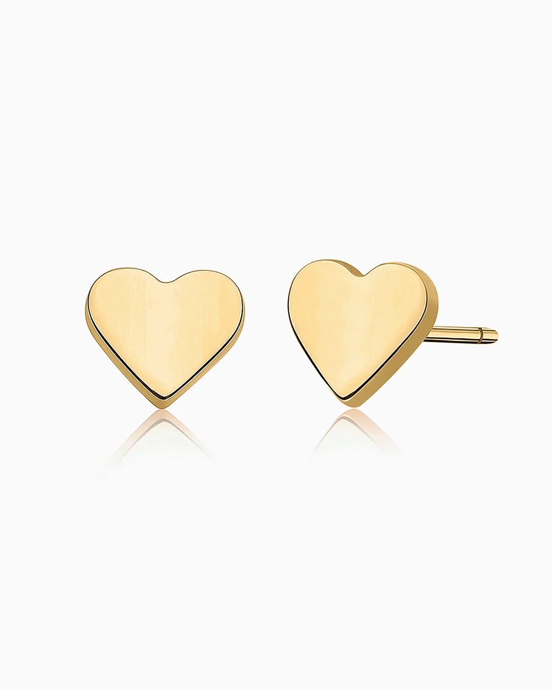 Pendientes Joy Corazón en Oro Amarillo de 18 Kt