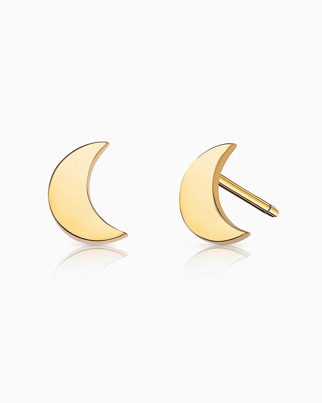Pendientes Joy Media Luna en Oro Amarillo de 18 Kt