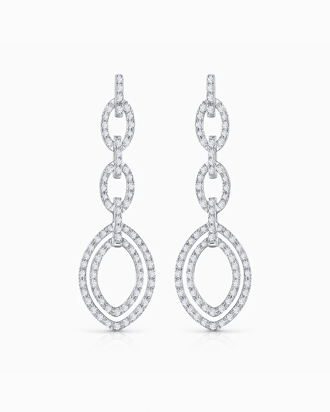 Pendientes Lauren de Diamantes en Oro Blanco de 18 Kt - Image 3