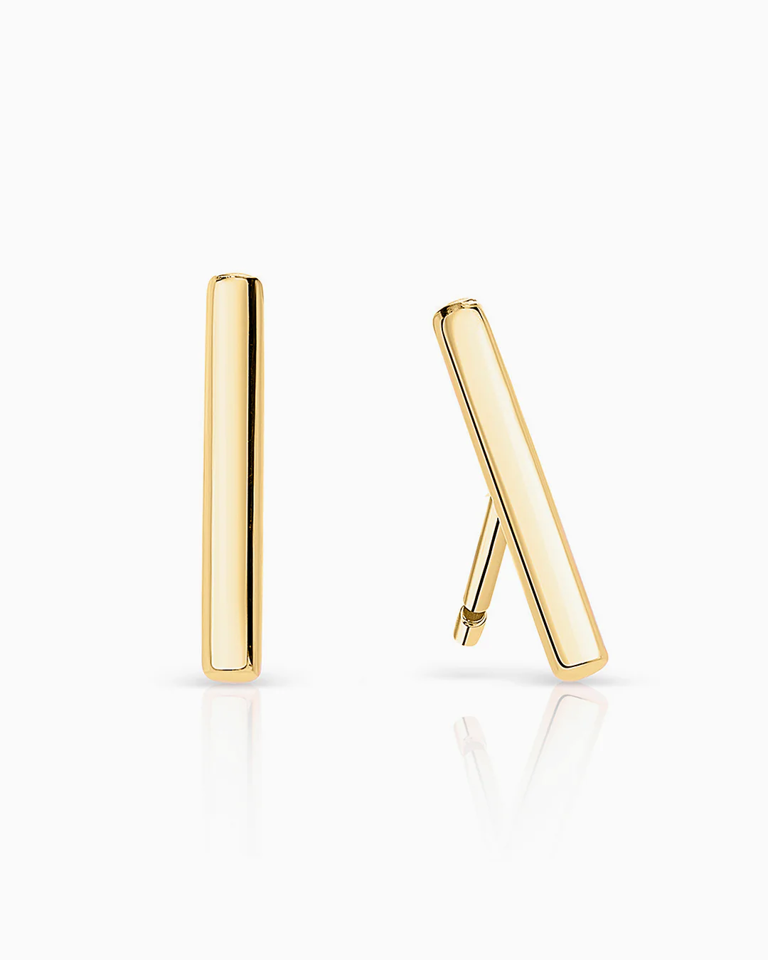 Pendientes Line en Oro Amarillo de 18 Kt - Image 4