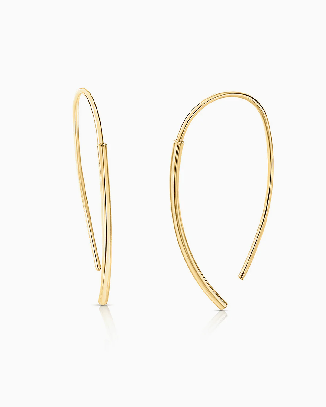 Pendientes Line SIA en Oro Amarillo de 18 Kt - Image 2