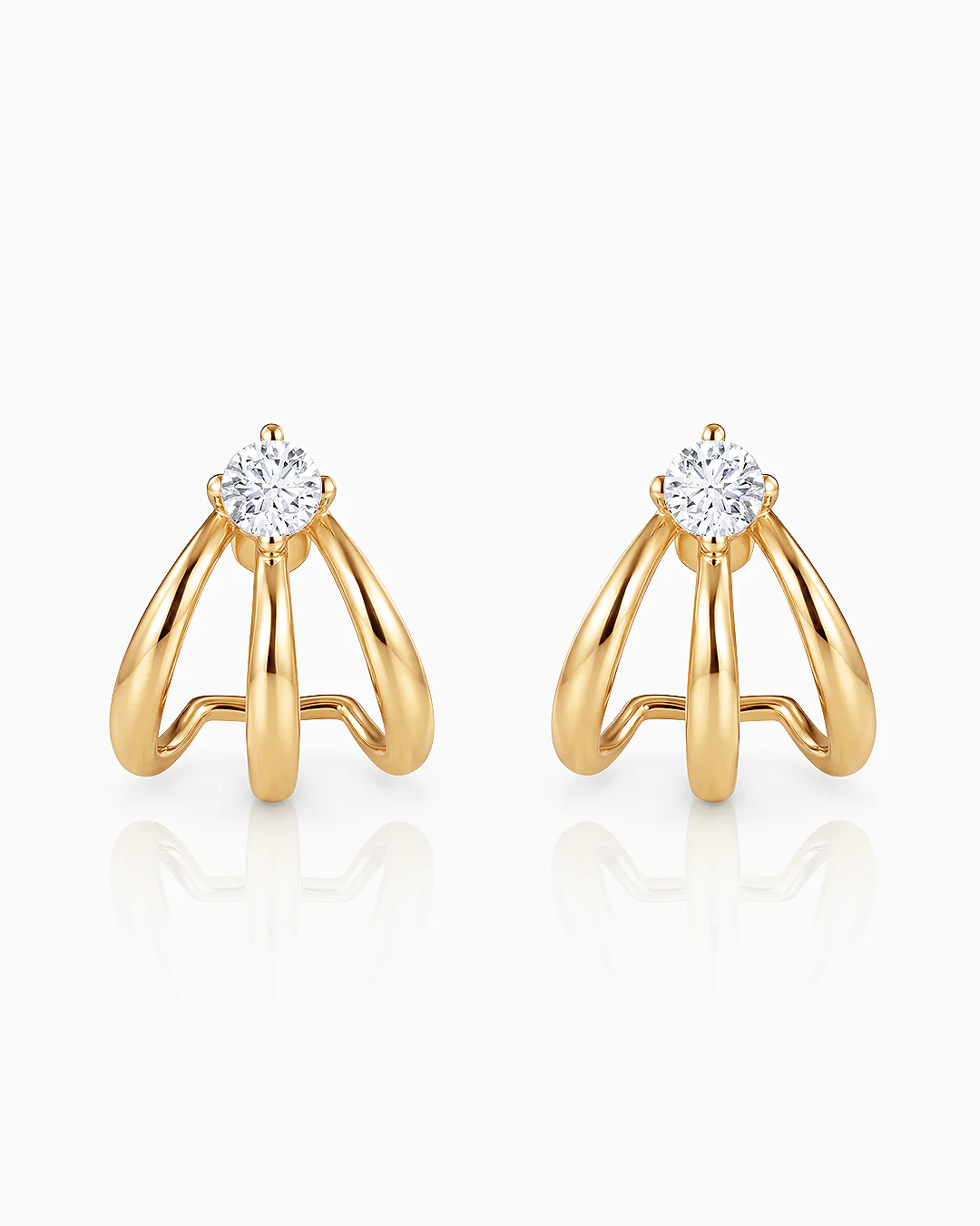 Pendientes Liora Bloom de Diamantes en Oro Amarillo de 18 kt - Image 4
